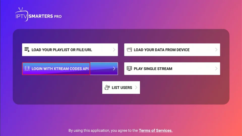 IPTV Smarters Player Firestick setup using Xtream Codes login screen